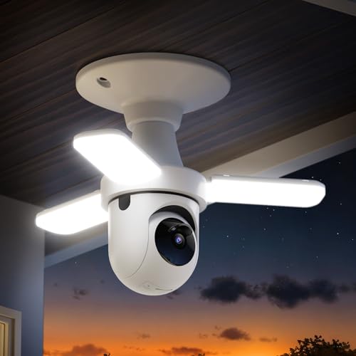 FOSCAM 3K PTZ Wireless Light Bulb Security Camera