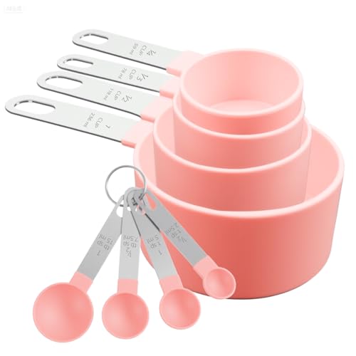 8 Piece Nesting Measuring Cups and Spoons Set