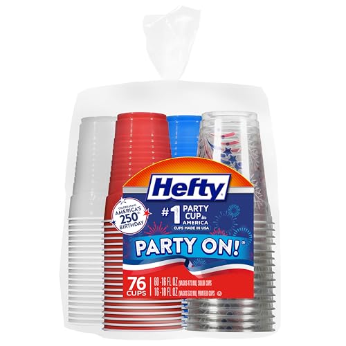 76 Count Hefty Disposable Party Cups