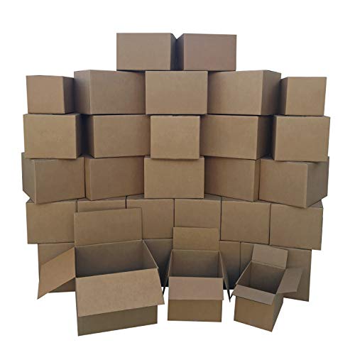 30 Pack Amazon Basics Assorted Moving Boxes