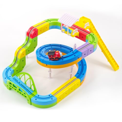 81 Piece STEM Electric Train Track Building Set