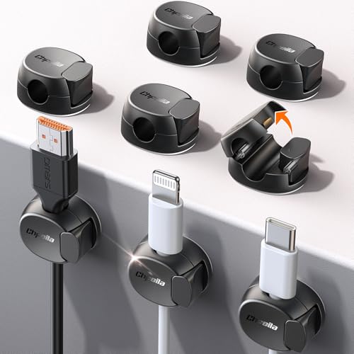8 Pack Cable Clips with Adhesive Cord Organizer