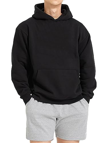 Men's Loose Fit Pullover Hoodie with Pocket