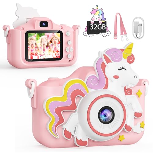 1080P Kids Digital Camera with 32GB SD Card