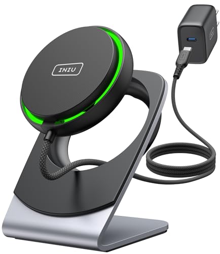 Magnetic Wireless Charger Stand, 15W Fast Charging Station