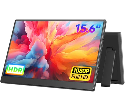 15.6-Inch 1080p Portable USB-C HDMI Monitor