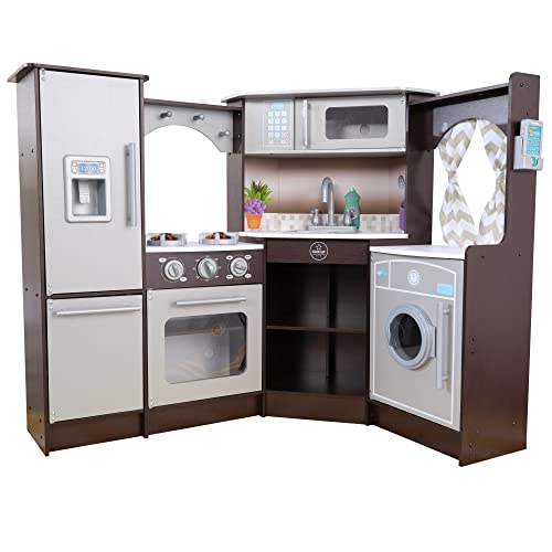 KidKraft Corner Wooden Play Kitchen with Lights