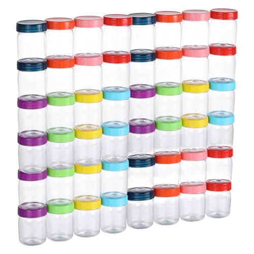 48 Pack 8oz Plastic Jars with Lids