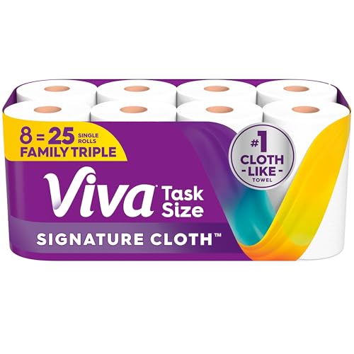 8 Triple Rolls Viva Signature Cloth Paper Towels