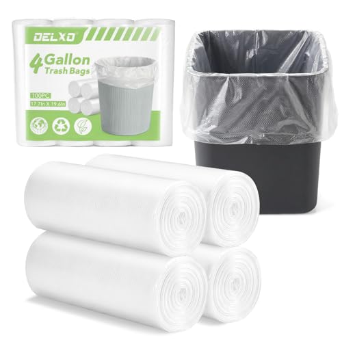 100 Count Small 4 Gallon Trash Bags