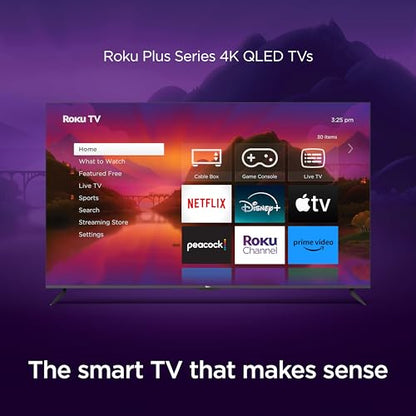 Roku 55-Inch 4K QLED Smart TV with Voice Remote