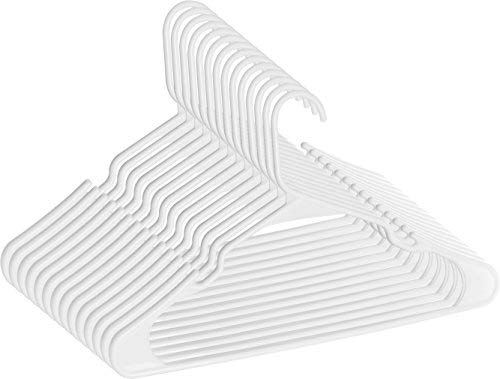 ZOYER 50 Pack Durable Plastic Hangers for Clothes