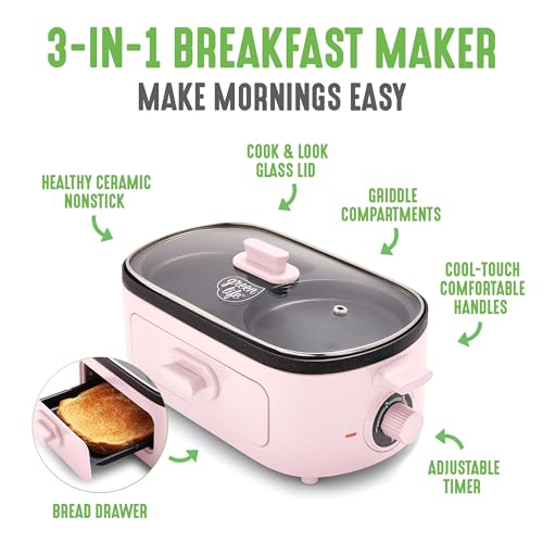 3-in-1 Breakfast Station with Toast Drawer