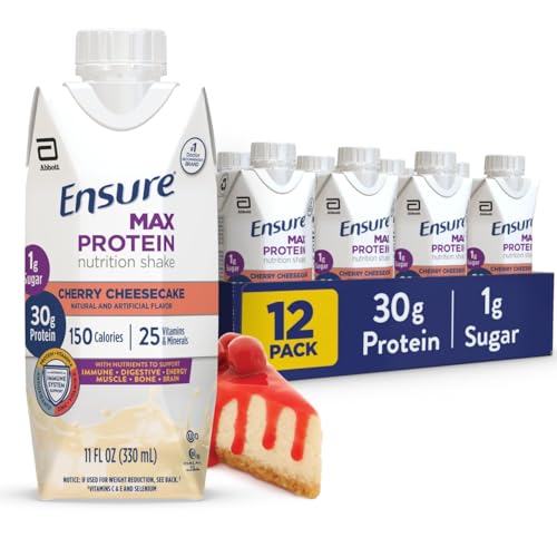 12 Pack Ensure Max Protein Cherry Cheesecake Shakes