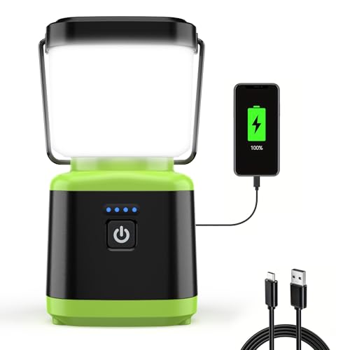 1 Pack Rechargeable LED Camping Lantern 4000mAh Waterproof