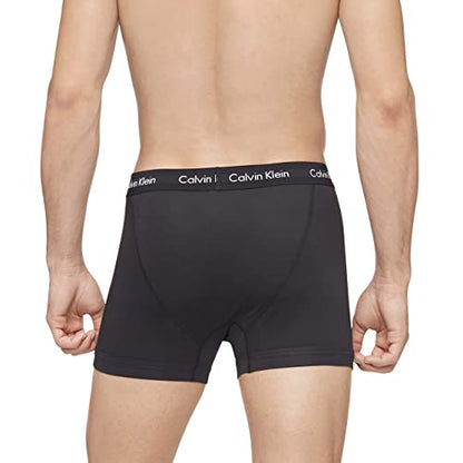 Calvin Klein Men's Cotton Stretch 3-Pack Boxer Brief, 3 BLACK, M