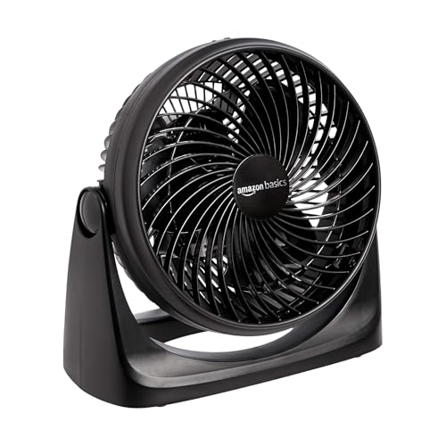 Amazon Basics Air Circulator Desk Fan, 3 Speeds, Tilt