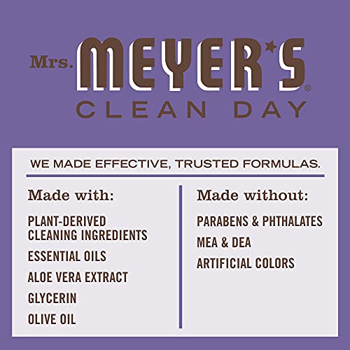 MRS. MEYER'S CLEAN DAY Hand Soap, Made with Essential Oils, Biodegradable Formula, Compassion Flower, 12.5 fl. oz - Pack Of 3