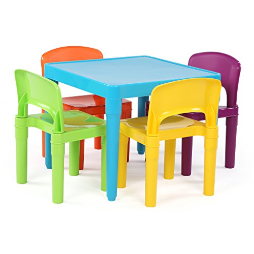 Humble Crew Kids Plastic Table and 4 Chairs Set