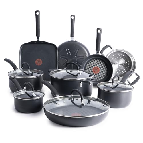 14 Piece T-Fal Ultimate Nonstick Cookware Set Dishwasher Safe