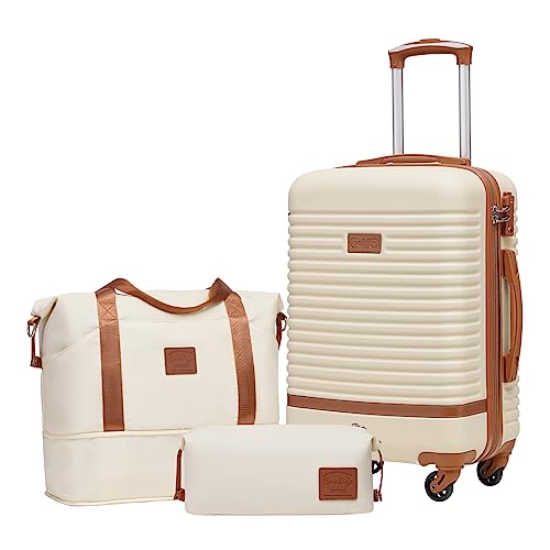 3 Piece Hardshell Spinner Luggage Suitcase Set