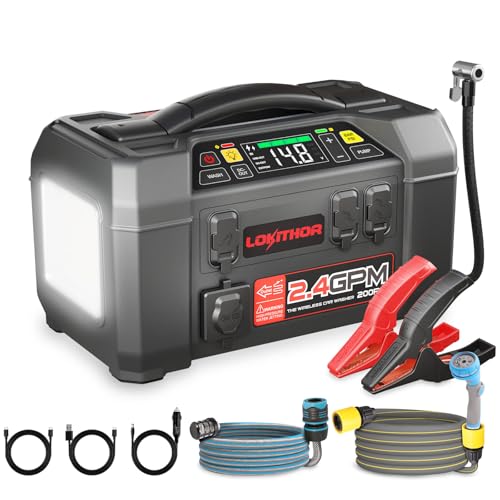 2500A Jump Starter Cordless Air Compressor Power Bank
