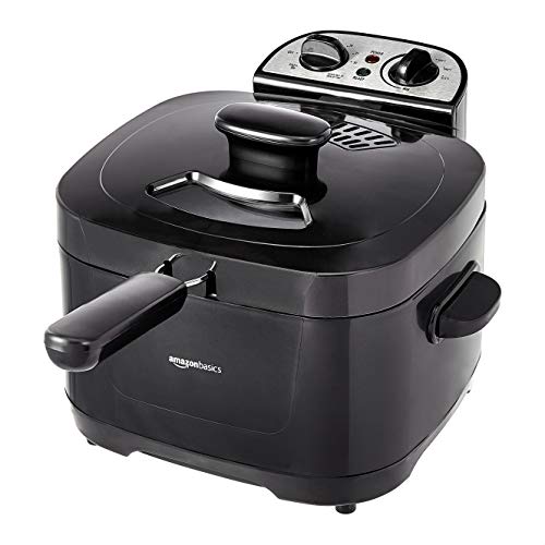 2.1-Quart Amazon Basics Electric Deep Fryer (1500W Timer)