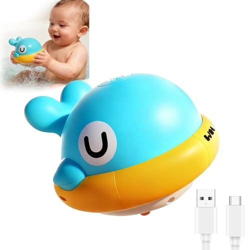 Light Up Whale Sprinkler Baby Bath Toy