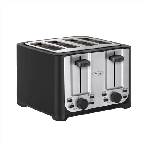 BELLA 4 Slice Toaster with Extra Wide Slots