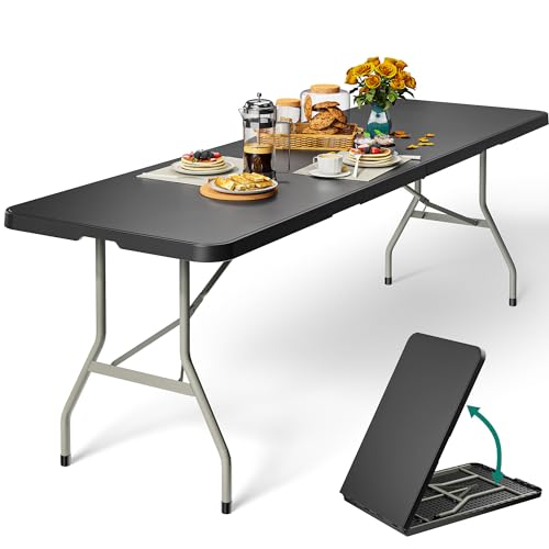 8FT Heavy Duty Folding Table with Handle