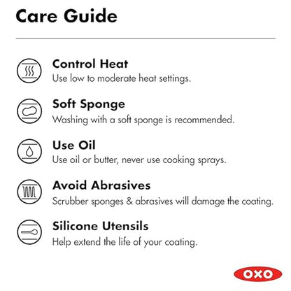 OXO 3-Piece Ceramic Nonstick Frying Pan Set