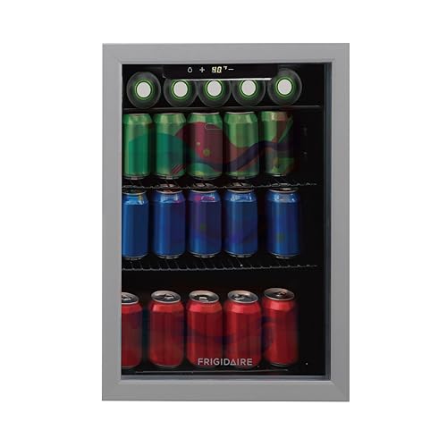 Frigidaire 87 Can Beverage Refrigerator with Glass Door