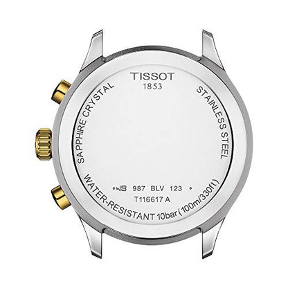 Tissot mens Tissot Chrono XL Stainless Steel Casual Watch Grey, Gold T1166172202100