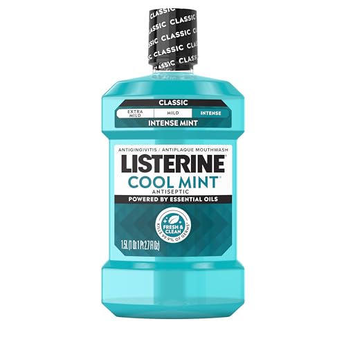 2 Pack Listerine Cool Mint Intense Antiseptic Mouthwash