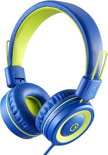 Kids Wired Headphones with Microphone and Volume Limit