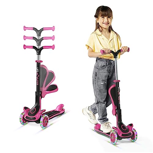 Lifemaster 3 Wheel Kids Scooter with Foldable Seat