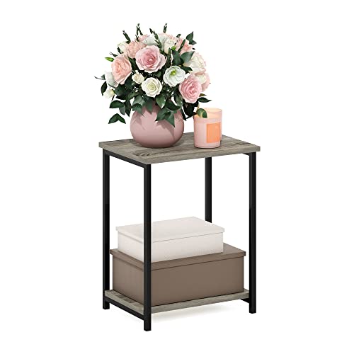 Furinno 2-Tier Metal Frame Side Table