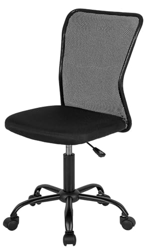 Ergonomic Mesh Armless Office Desk Chair