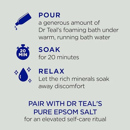 Dr Teal's Epsom Salt Foaming Bath, 34 fl oz