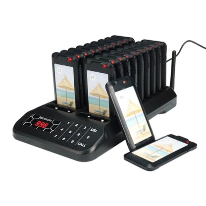 Retekess Restaurant Pager System with 20 Buzzers
