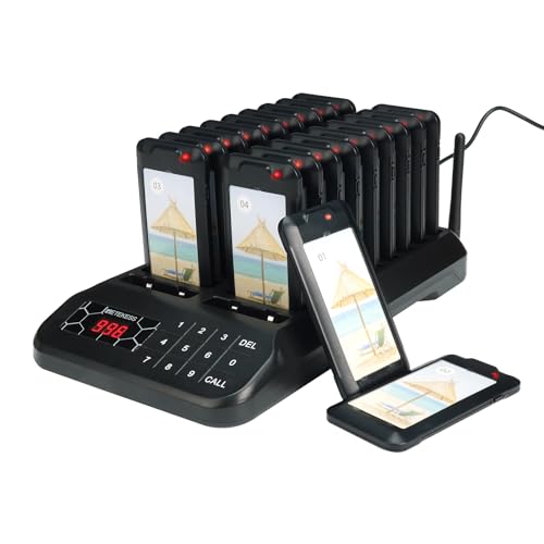 Retekess Restaurant Pager System with 20 Buzzers