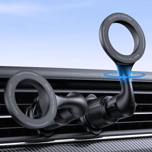 OMOTON Magnetic Car Phone Mount with 360° Rotation