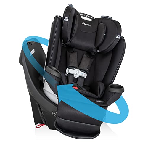 Evenflo Gold Revolve360 Extend All-in-One Rotational Car Seat with SensorSafe (Onyx Black)