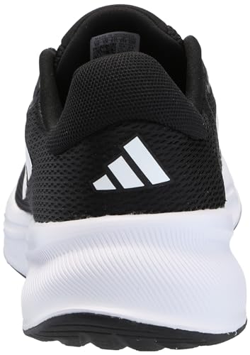 adidas Men's Response Running Sneaker, Black/White/Black, 9.5