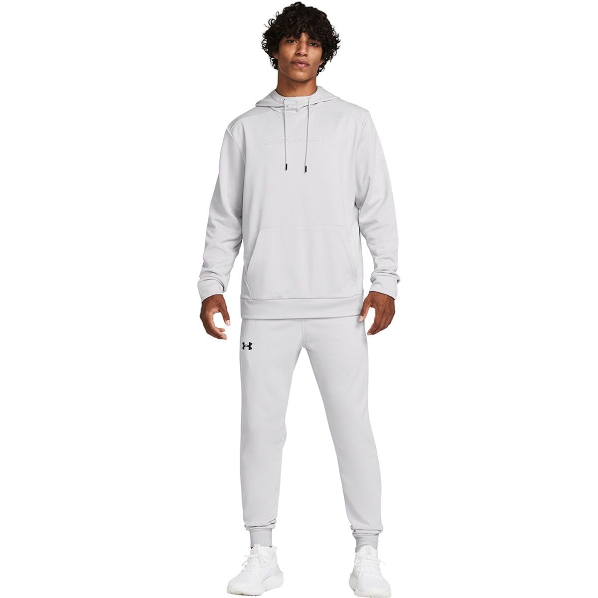 Under Armour mens Armour Fleece Graphic Hoodie, (014) Halo Gray / / Halo Gray, Large