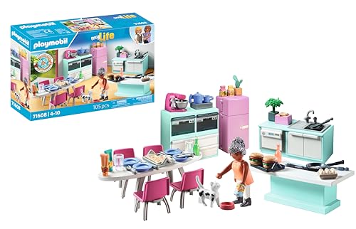 Playmobil Kitchen Playset with Dining Table