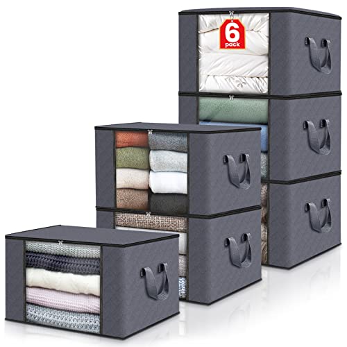Foldable Clothes and Blanket Storage Bags with Handles