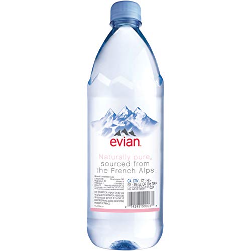 Evian Spring Water 1L Bottle, 12 Pack