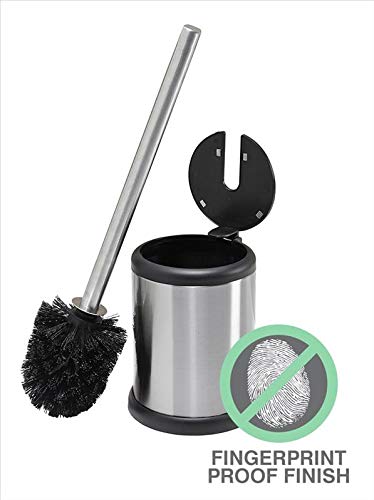 Bath Bliss Toilet Brush with Self Closing Lid