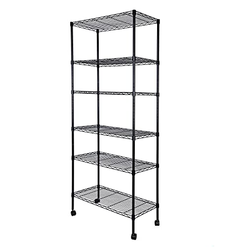 Adjustable Heavy Duty 6-Shelf Wire Shelving Unit